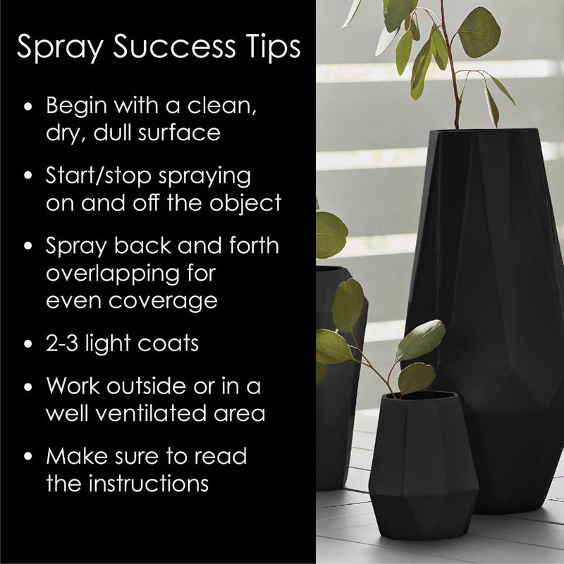 Krylon Fusion All-In-One Flat Spray Paint & Primer, Black