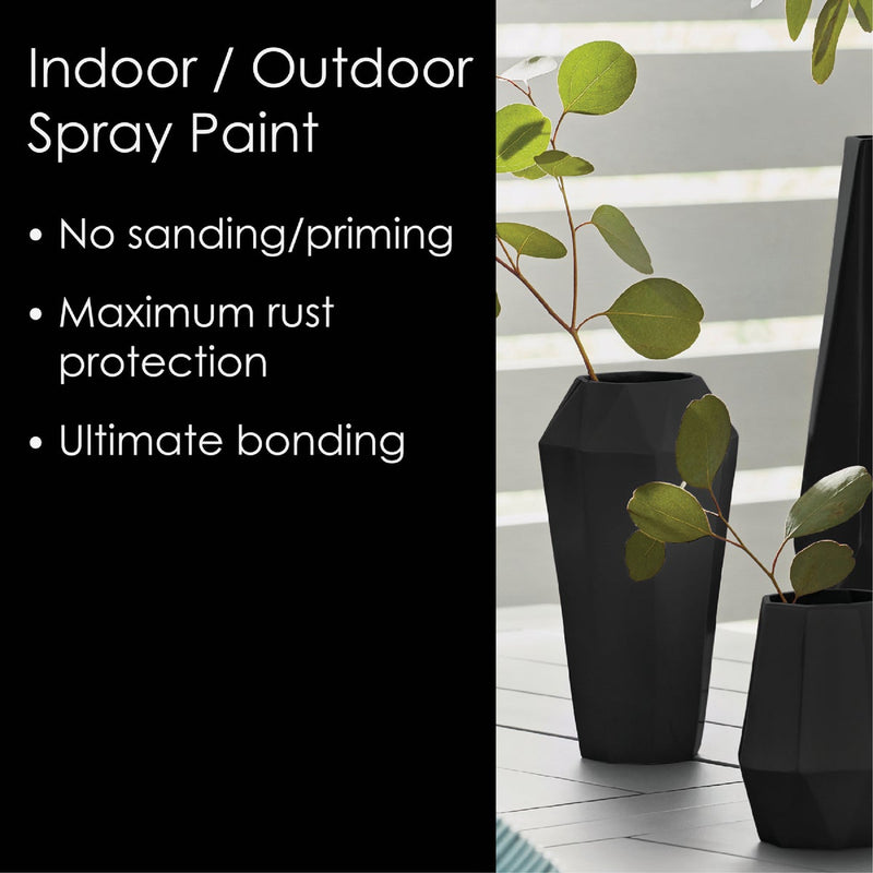 Krylon Fusion All-In-One Flat Spray Paint & Primer, Black