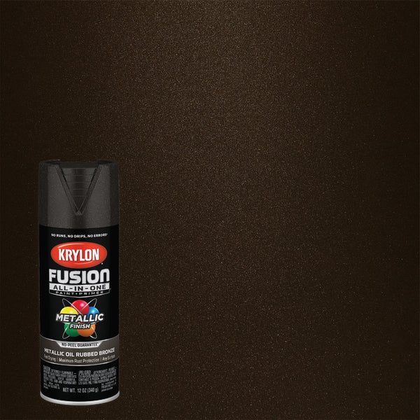 Krylon Fusion All-In-One Metallic Spray Paint & Primer, Oil Rubbed Bronze