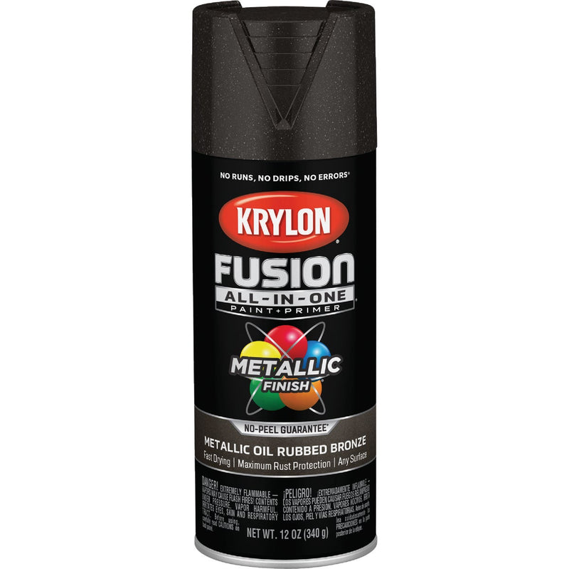 Krylon Fusion All-In-One Metallic Spray Paint & Primer, Oil Rubbed Bronze