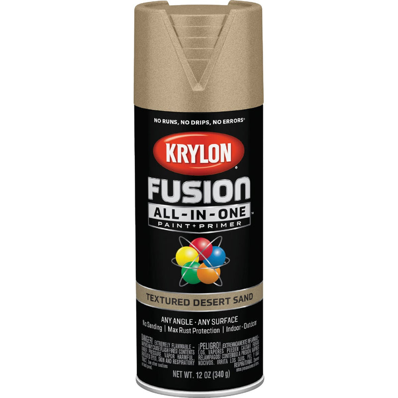 Krylon Fusion All-In-One Textured Spray Paint & Primer, Desert Sand