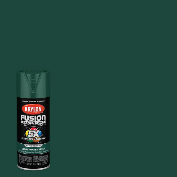 Krylon Fusion All-In-One Gloss Spray Paint & Primer, Hunter Green