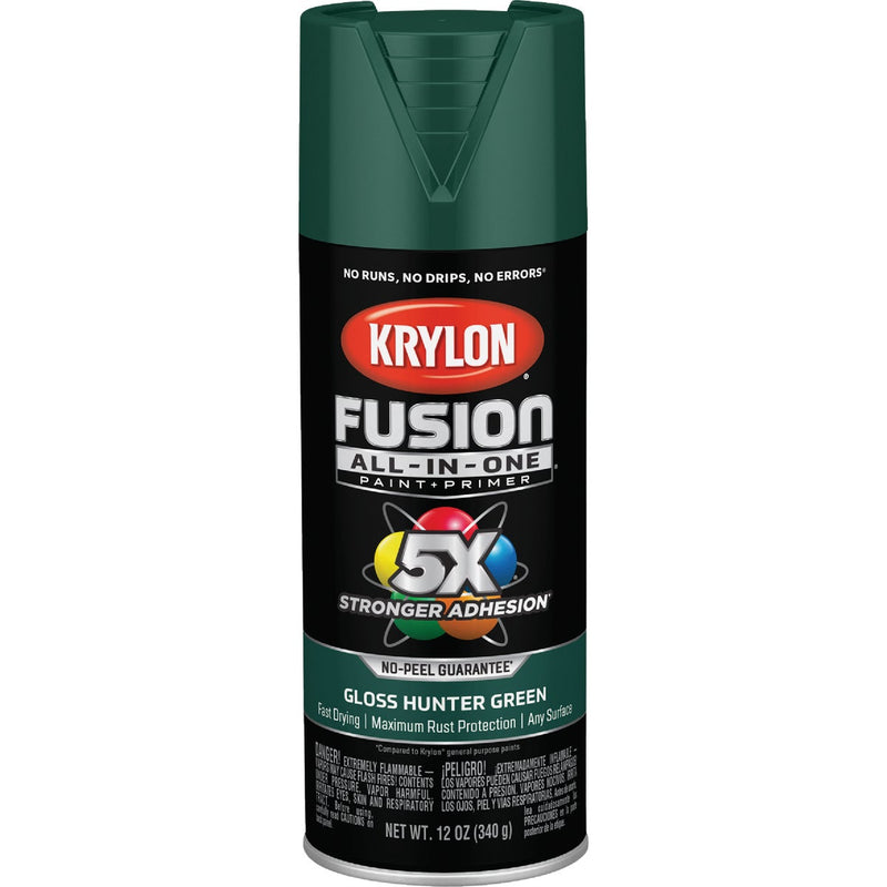 Krylon Fusion All-In-One Gloss Spray Paint & Primer, Hunter Green