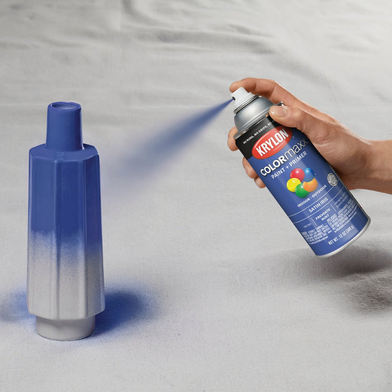 Krylon Colormaxx Satin Spray Paint & Primer, Iris