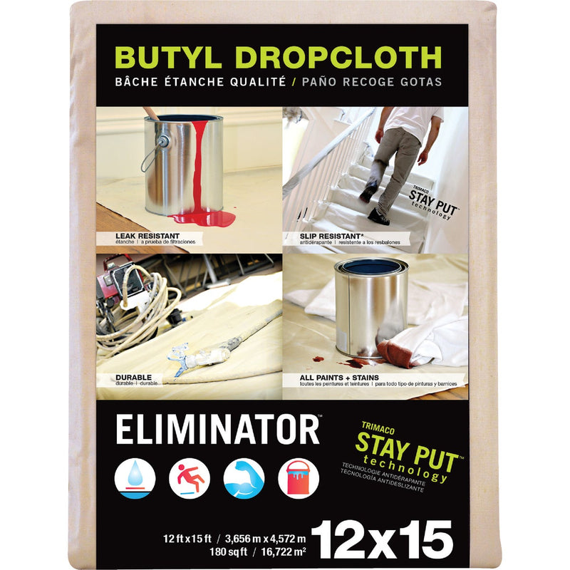 Trimaco Eliminator 12 Ft. x 15 Ft. Butyl Drop Cloth