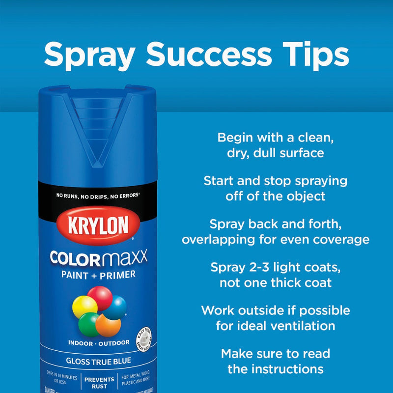 Krylon ColorMaxx 12 Oz. Gloss Spray Paint, Pewter Gray