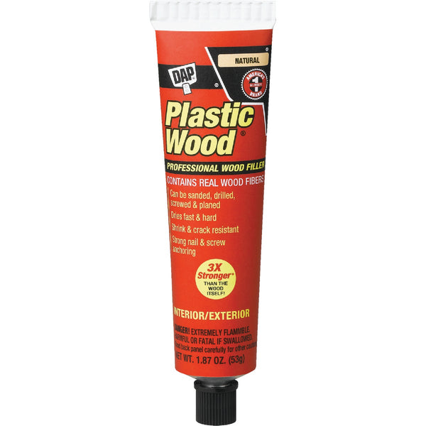 DAP Plastic Wood 1.8 Oz. Natural Solvent Professional Wood Filler