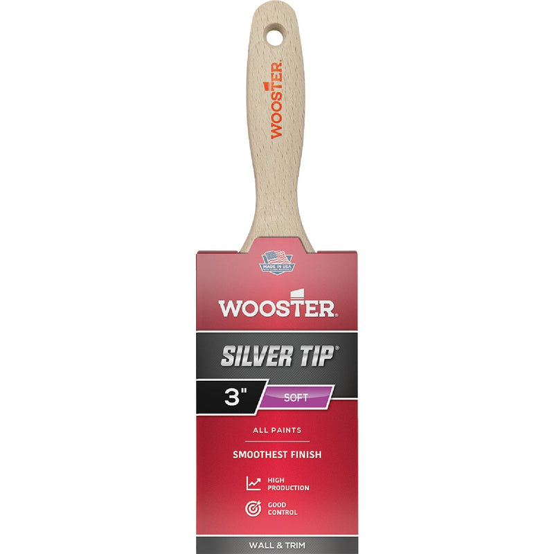 Wooster SILVER TIP 3 In. Flat Varnish And Paint Brush