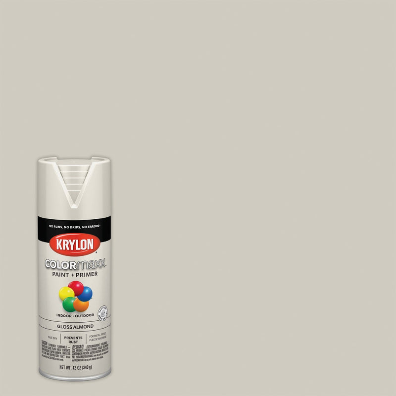 Krylon ColorMaxx 12 Oz. Gloss Spray Paint, Almond