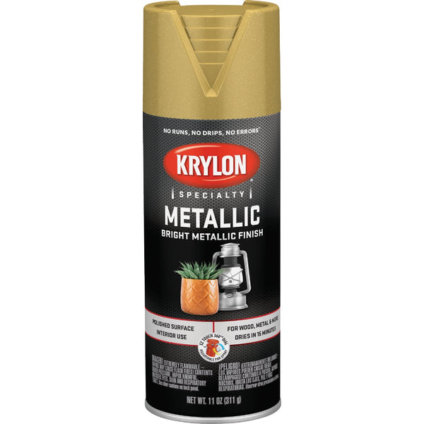 Krylon Metallic 12 Oz. Gloss Spray Paint, Bright Gold