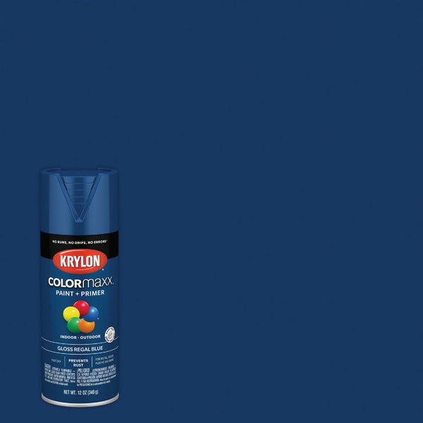 Krylon ColorMaxx 12 Oz. Gloss Spray Paint, Regal Blue