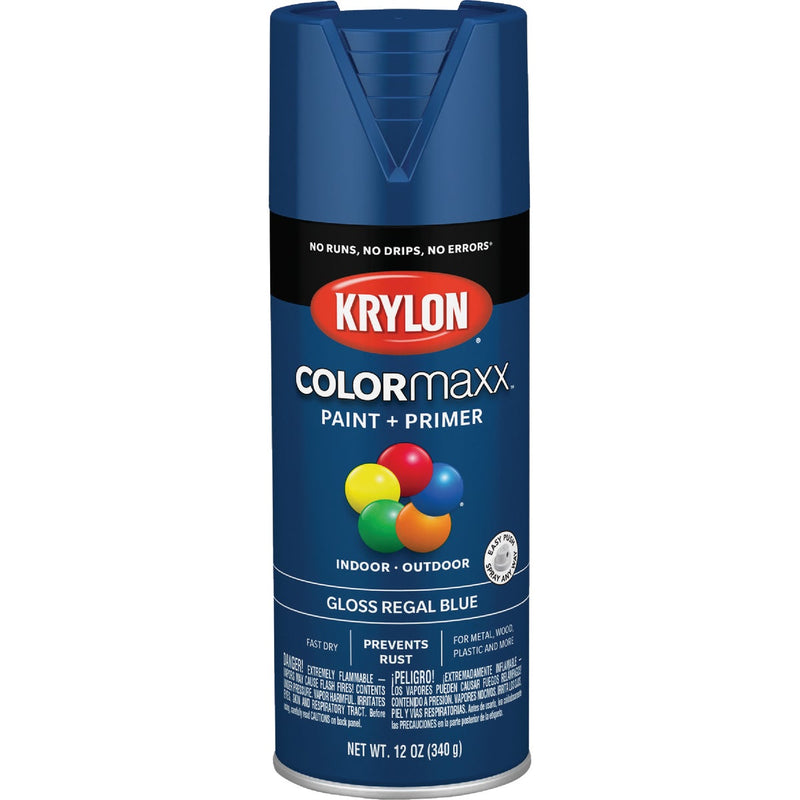 Krylon ColorMaxx 12 Oz. Gloss Spray Paint, Regal Blue