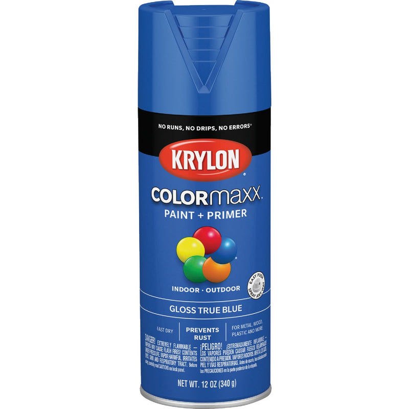 Krylon ColorMaxx 12 Oz. Gloss Spray Paint, True Blue