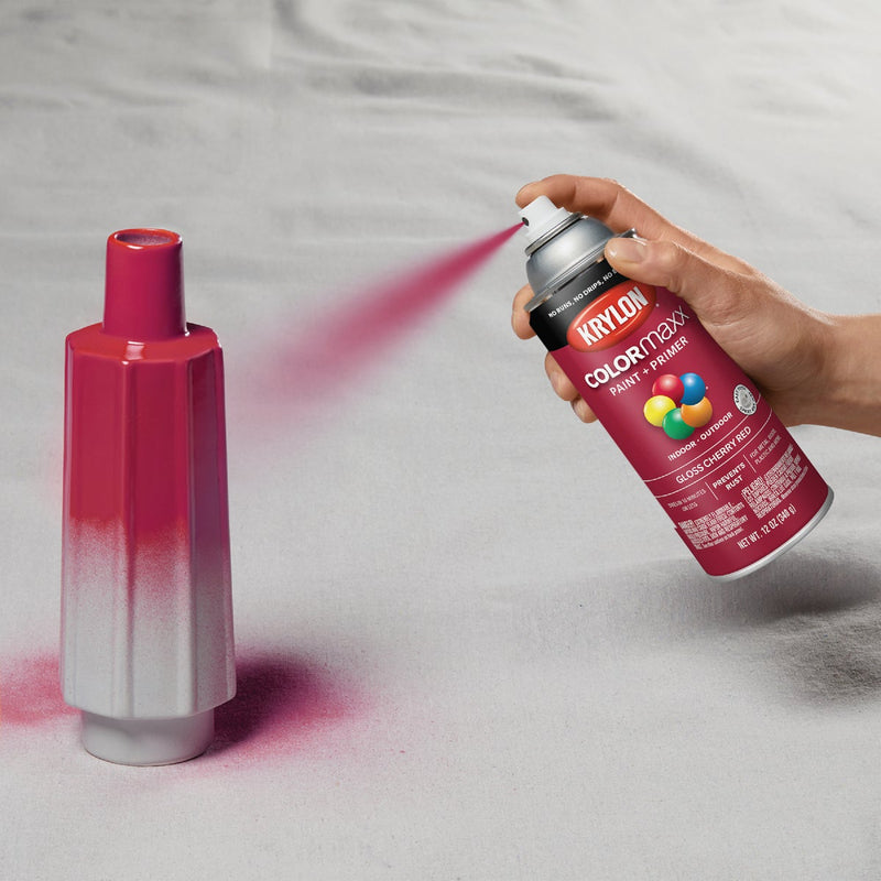 Krylon ColorMaxx 12 Oz. Gloss Spray Paint, Cherry Red