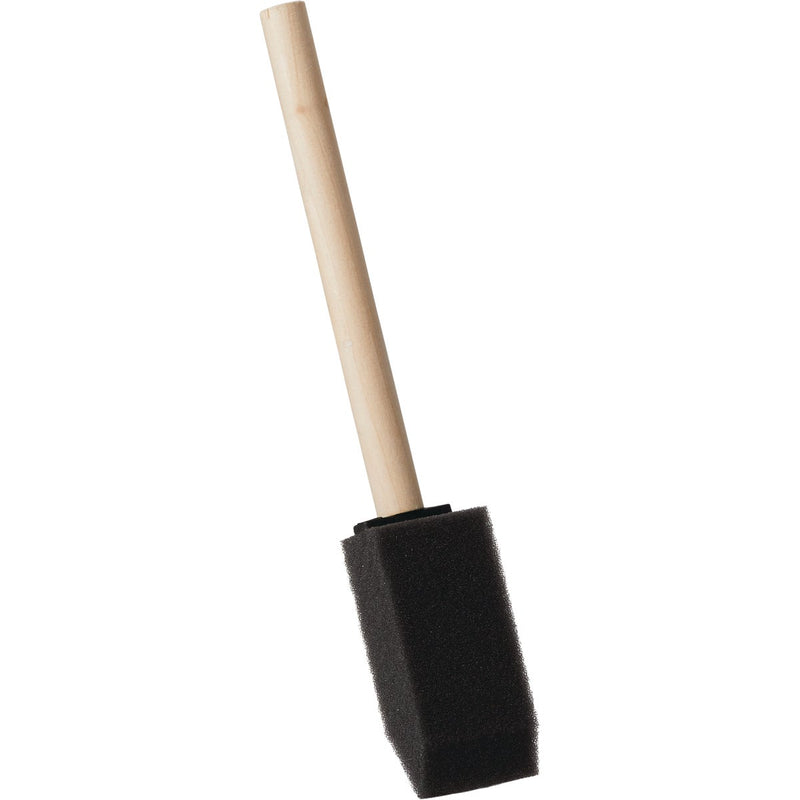 Linzer Project Select 1 In. High Density Closed Cell Foam Brush with Wood Peg Handle