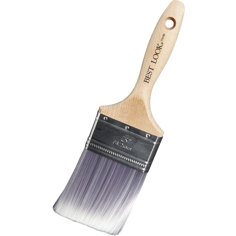 Best Look Premium 3 In. Flat Nylyn Paint Brush