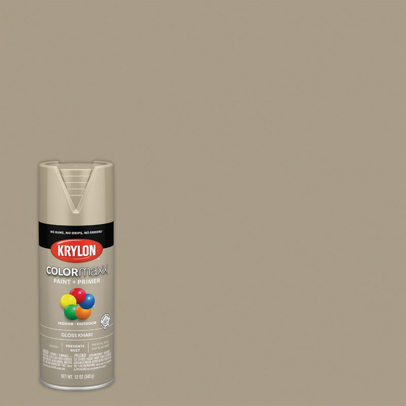 Krylon ColorMaxx 12 Oz. Gloss Spray Paint, Khaki