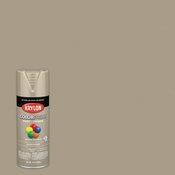 Krylon ColorMaxx 12 Oz. Gloss Spray Paint, Khaki