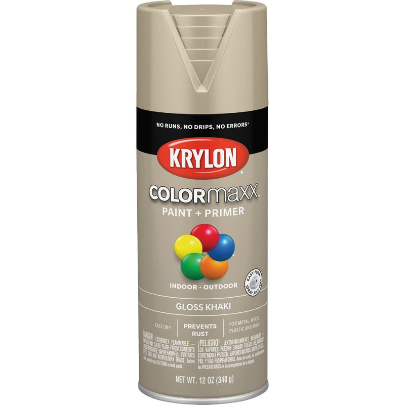 Krylon ColorMaxx 12 Oz. Gloss Spray Paint, Khaki