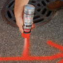 Krylon Mark-It 732108 Industrial WB Fluorescent Red Orange Inverted Marking Paint