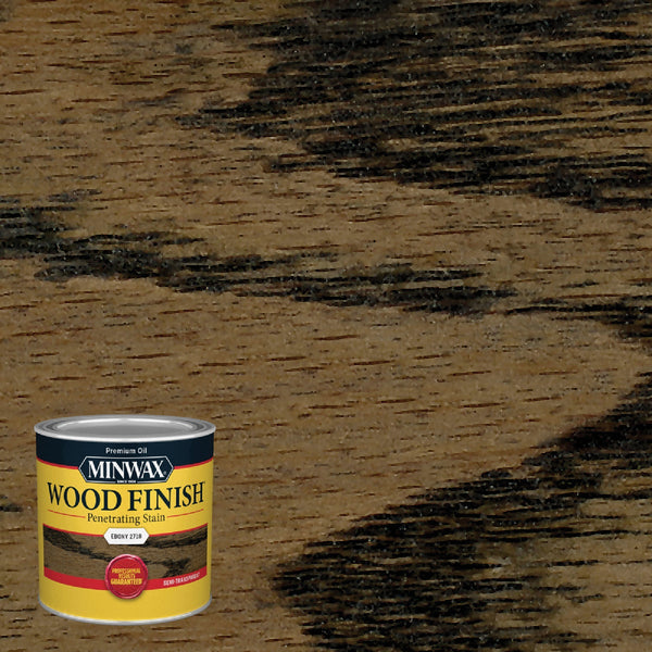 Minwax Wood Finish Penetrating Stain, Ebony, 1/2 Pt.