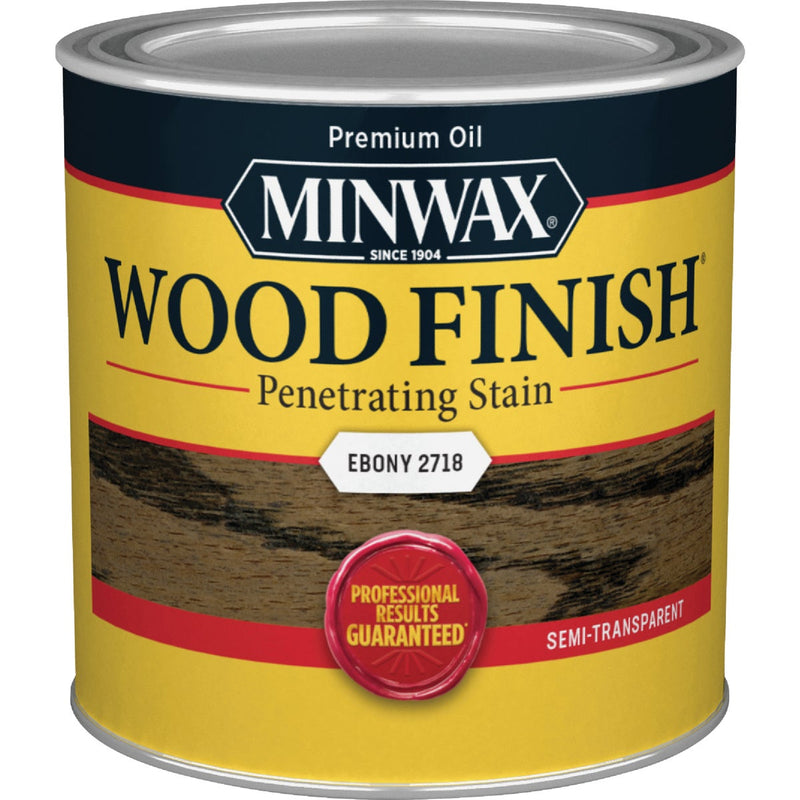 Minwax Wood Finish Penetrating Stain, Ebony, 1/2 Pt.