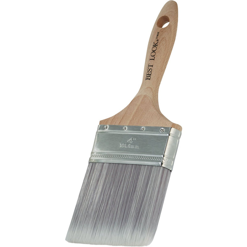 Best Look Premium 4 In. Flat Nylyn Paint Brush