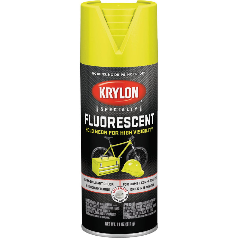 Krylon 11 Oz. Fluorescent Spray Paint, Lemon Yellow