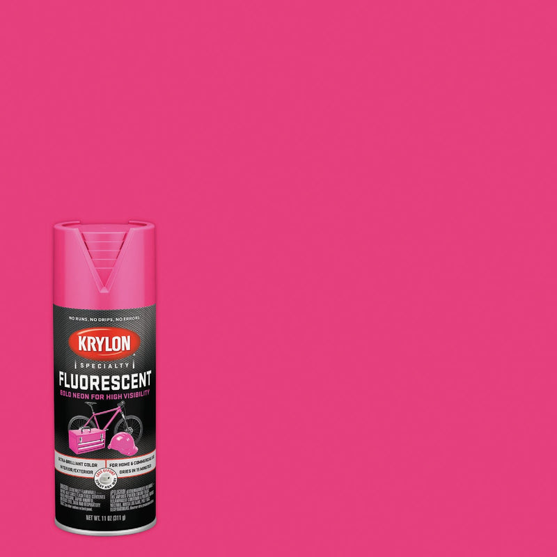 Krylon 11 Oz. Fluorescent Spray Paint, Cerise Pink