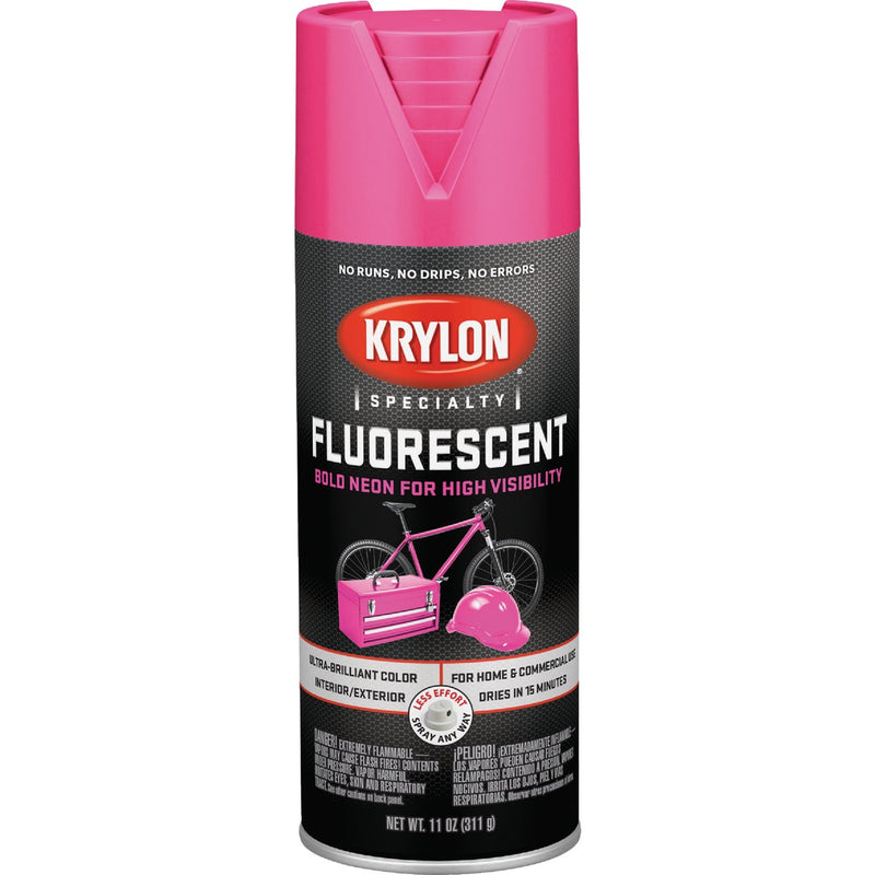 Krylon 11 Oz. Fluorescent Spray Paint, Cerise Pink