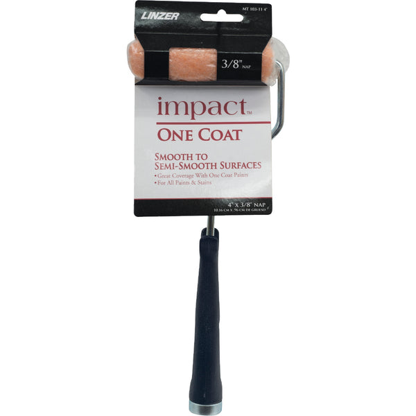 Linzer Impact 4 In. Knit Paint Roller Cover & 11 In. Frame