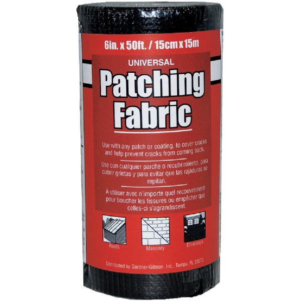 Gardner 6 In. x 50 Ft. Black Universal Patching Fabric