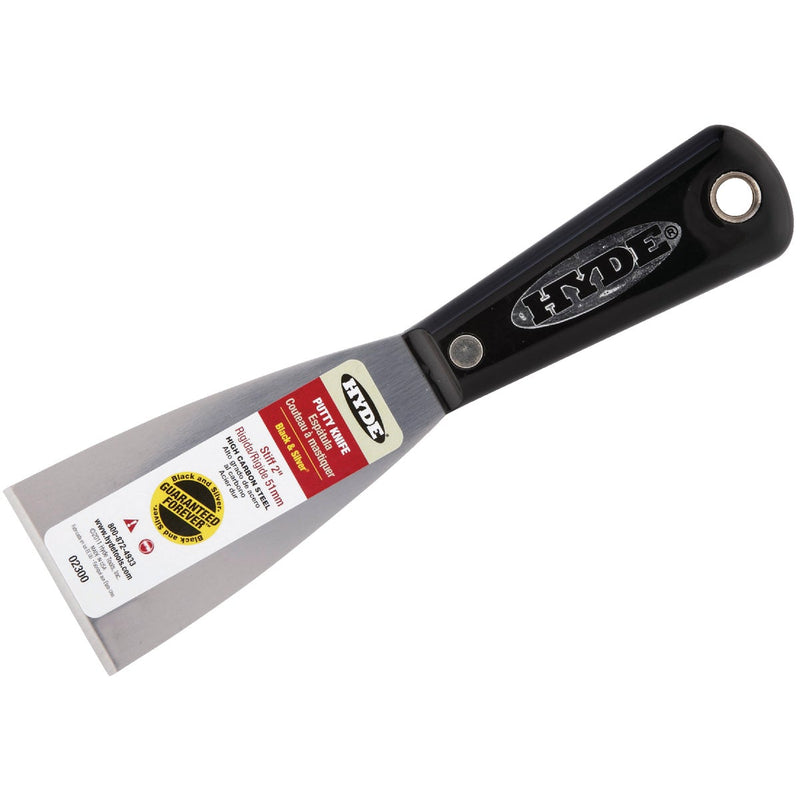 Hyde Black & Silver 2 In. Stiff Professional Putty Knife