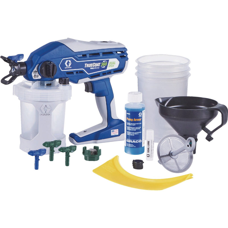 Graco TrueCoat 360 Dual Speed Handheld Airless Paint Sprayer