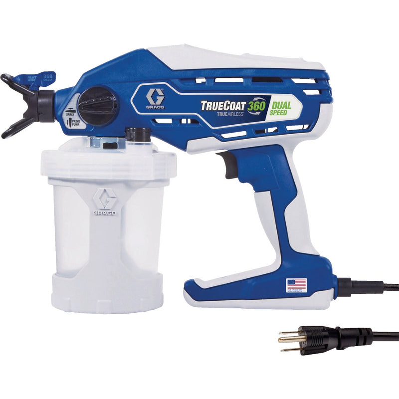 Graco TrueCoat 360 Dual Speed Handheld Airless Paint Sprayer