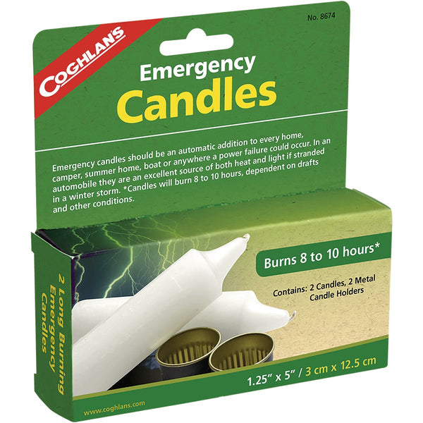 Coghlans 5 In. White Emergency Candle (2 Count)