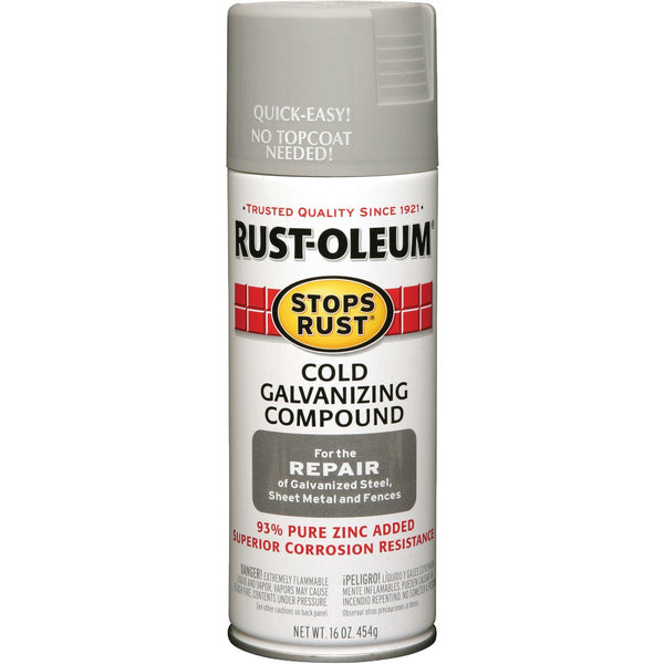 Rust-Oleum Stops Rust Gray Galvanized 16 Oz. Anti-Rust Spray Paint