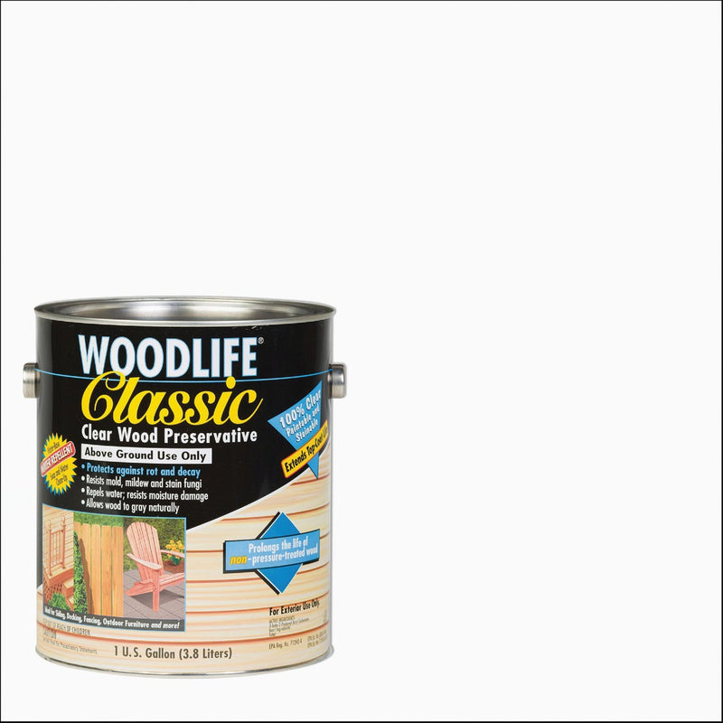 Rust-Oleum Woodlife Clear Water-Based Classic Wood Preservative, 1 Qt.