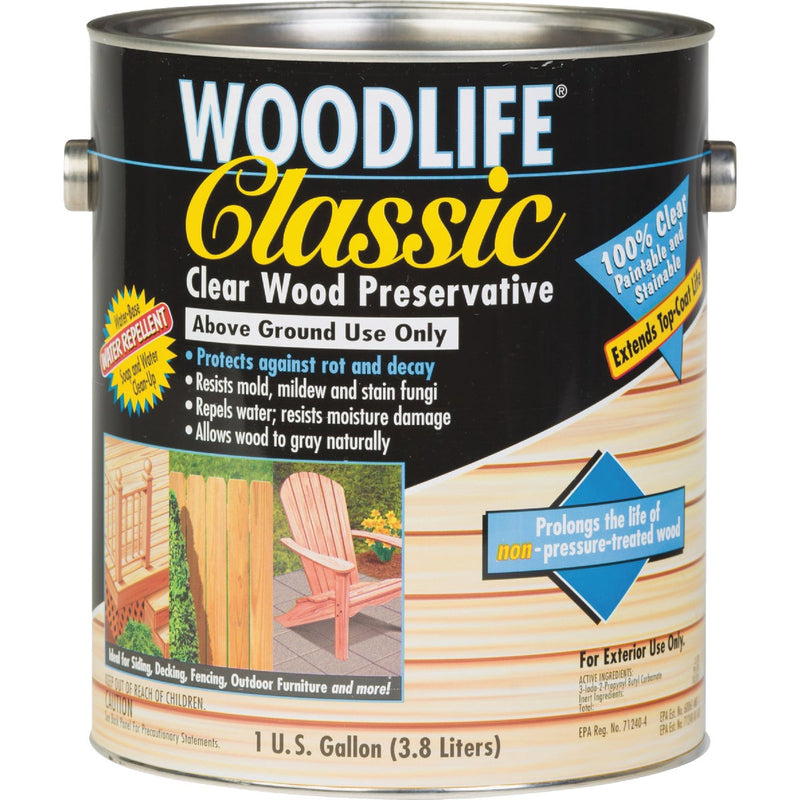 Rust-Oleum Woodlife Clear Water-Based Classic Wood Preservative, 1 Qt.