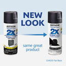 Rust-Oleum Painter's Touch 2X Ultra Cover 12 Oz. Flat Paint + Primer Spray Paint, Black