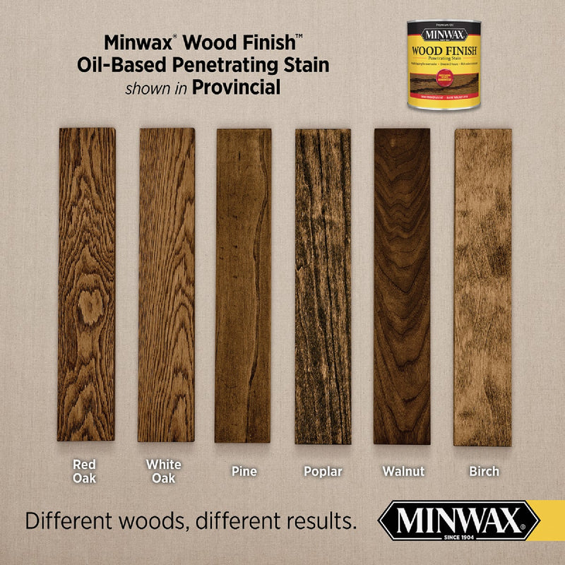 Minwax Wood Finish Penetrating Stain, Provincial, 1/2 Pt.