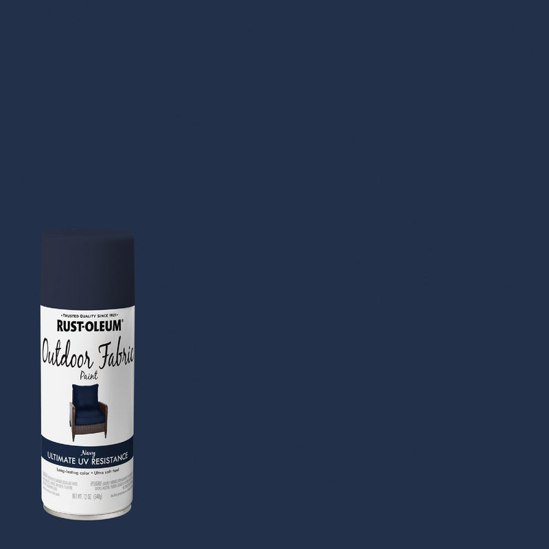 Rust-Oleum 12 Oz. Flat/Matte Outdoor Fabric Spray Paint, Navy