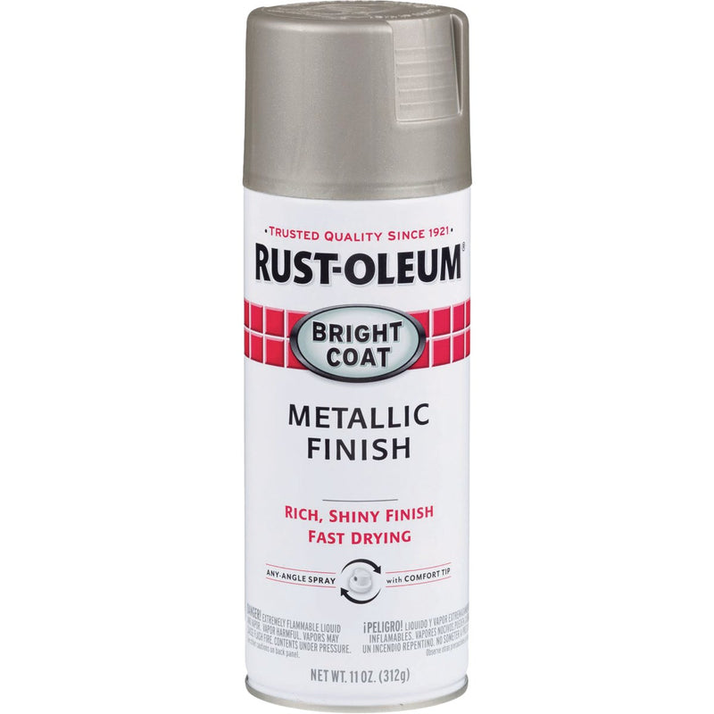 Rust-Oleum Bright Coat Bright Aluminum Gloss 11 Oz. Stops Rust Spray Paint