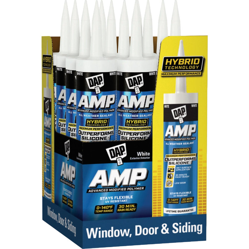 DAP AMP 9 Oz. Advanced Modified Polymer All Weather Window, Door, & Siding Sealant, White