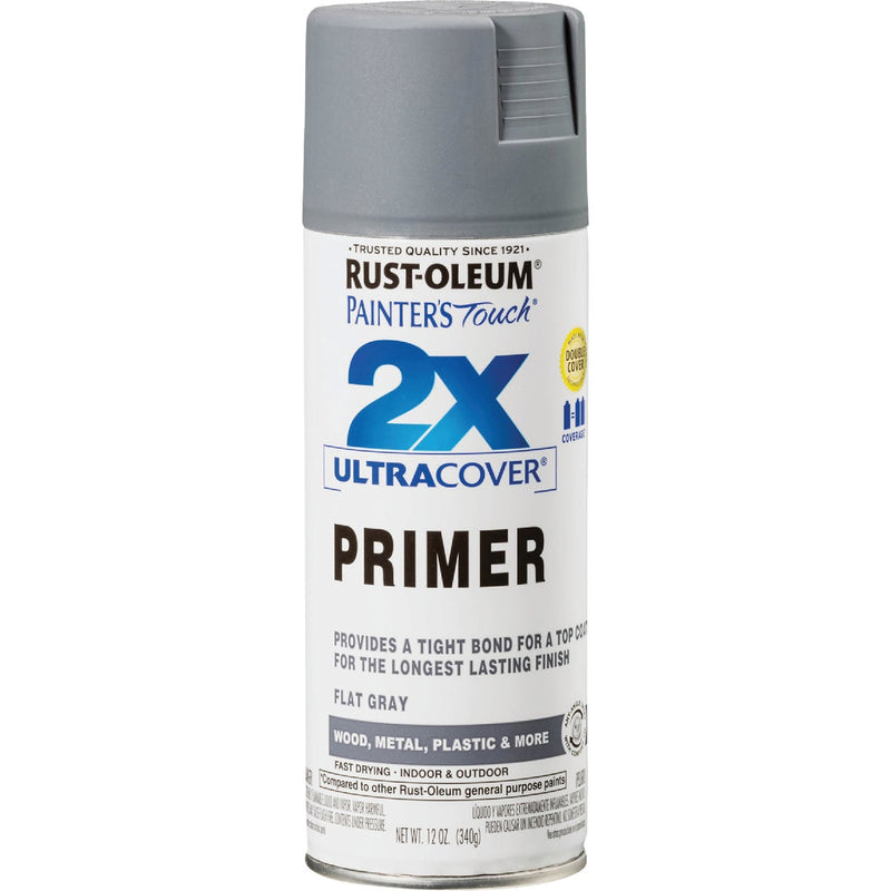 Rust-Oleum Painter's Touch 2X Ultra Cover Flat Gray Spray Paint Primer