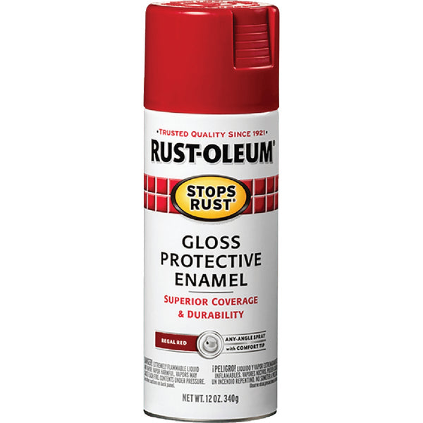 Rust-Oleum Stops Rust Regal Red Gloss 12 Oz. Anti-Rust Spray Paint