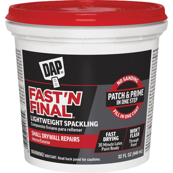 DAP Fast 'N Final 32 Oz. Lightweight Latex Patch & Prime Spackling