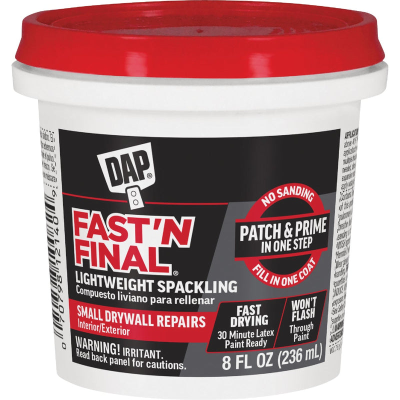 DAP Fast 'N Final 1/2 Pt. Lightweight Latex Patch & Prime Spackling