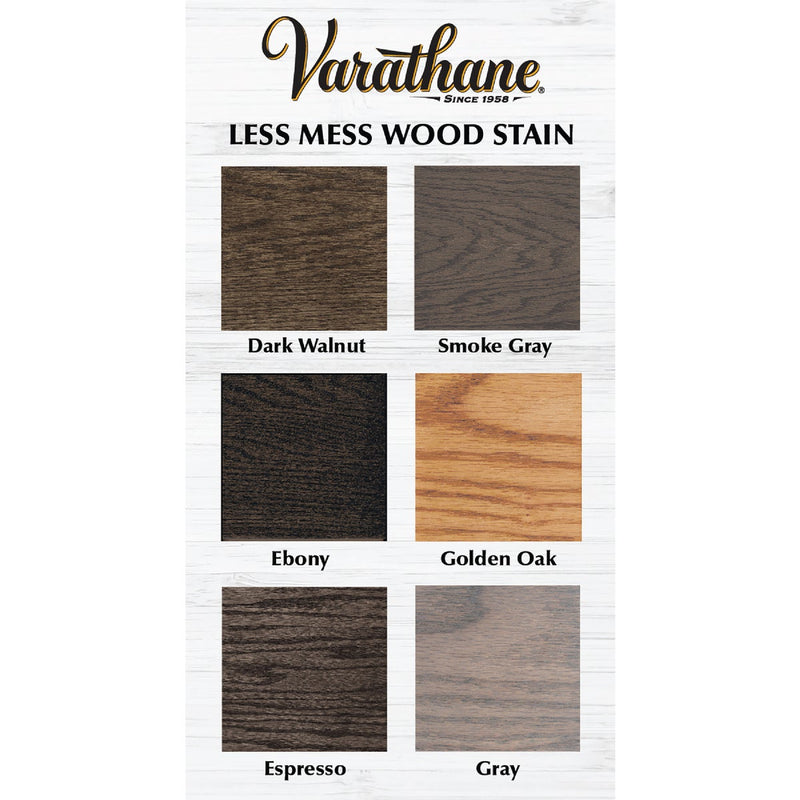 Varathane Less Mess Golden Oak Water-Based Interior Wood Stain, 4 Oz.