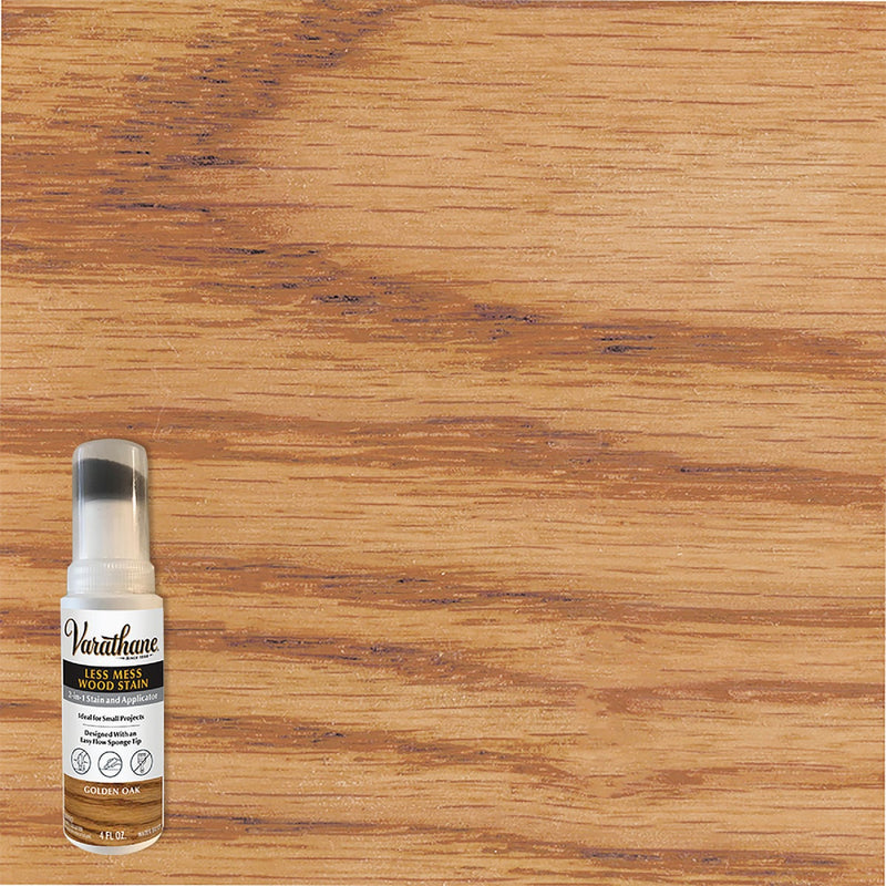 Varathane Less Mess Golden Oak Water-Based Interior Wood Stain, 4 Oz.